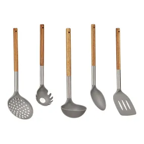 Set di utensili da cucina grigio - 5 pezzi